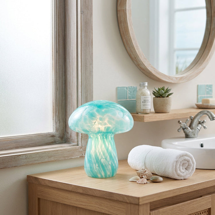 Xtricity Lampe de table en verre Champignon de Jade - Simple Boutique