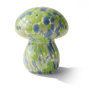 Xtricity Lampe de table en verre soufflé Champignon Bleu - Simple Boutique