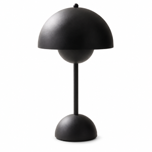 Xtricity Lampe de table tactile DEL portable Palm Springs, rechargeable par USB - Sans fil, à intensité variable, 3 couleurs, noire - Simple Boutique