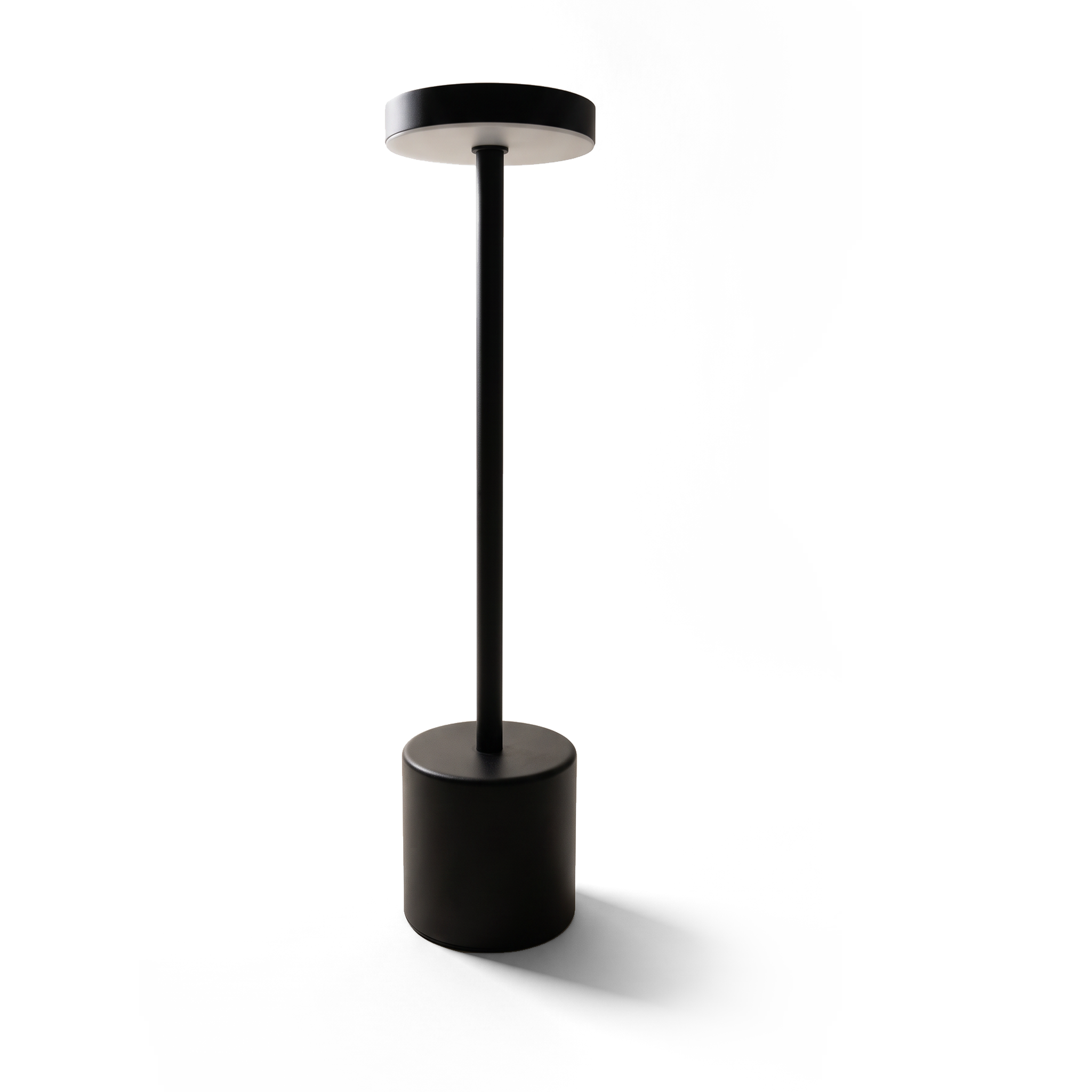 Xtricity Lampe de table tactile DEL portable Skylar - Sans fil mince, Intensité variable 3 couleurs, Noir - Simple Boutique
