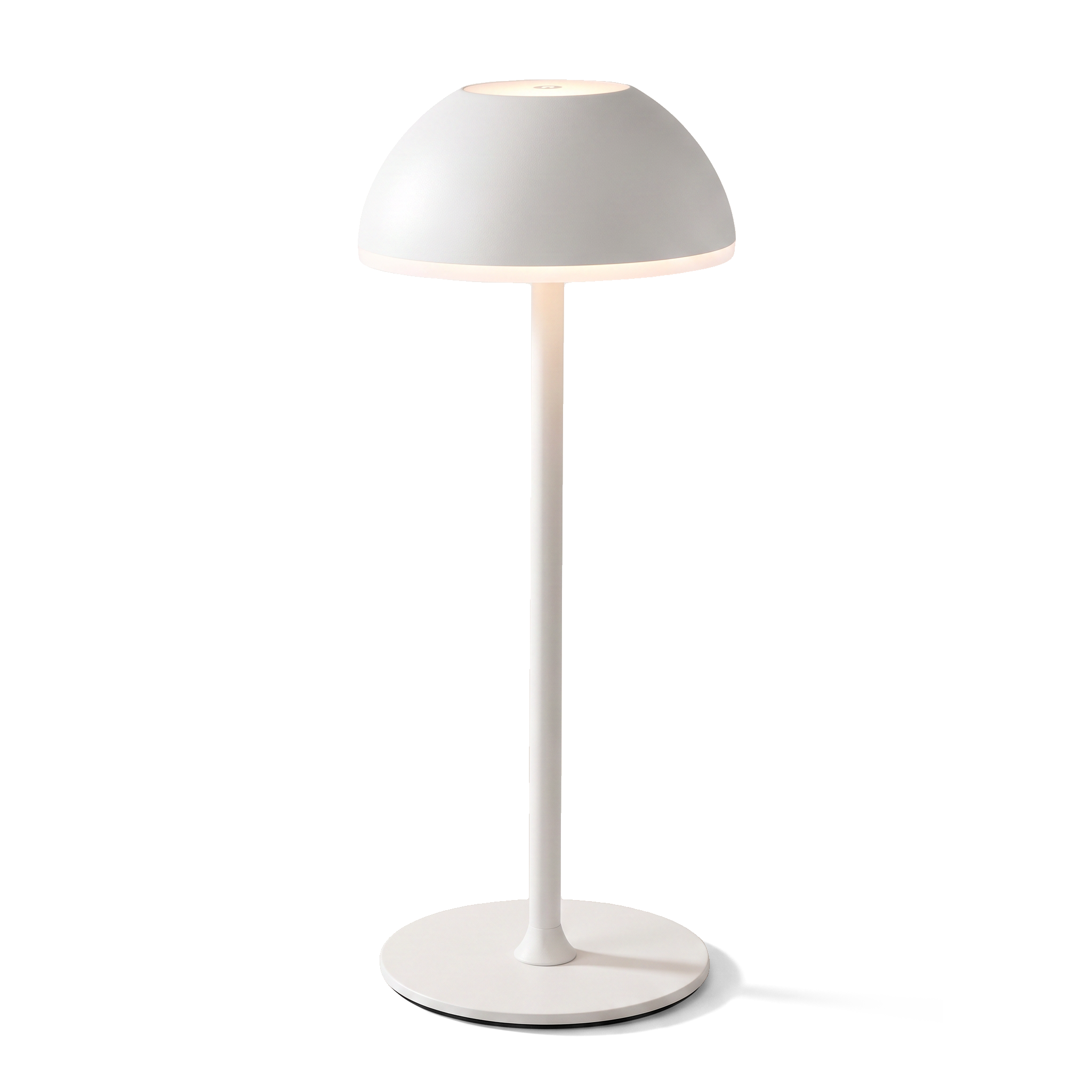 Xtricity Lampe de table tactile DEL rechargeable « Halo » - Blanche, 28 cm - Simple Boutique