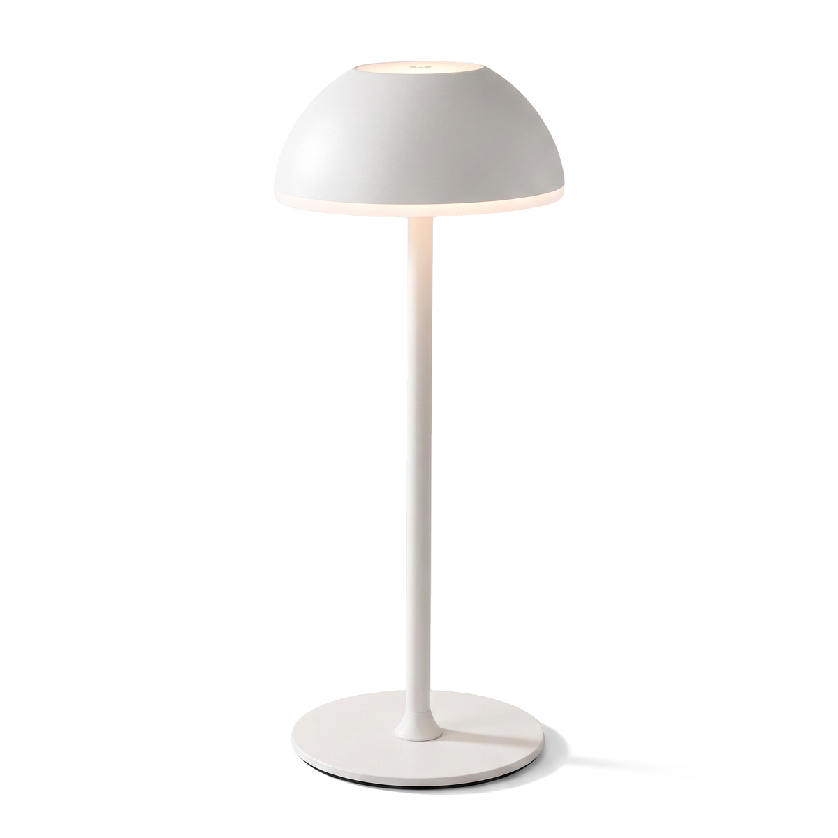 Xtricity Lampe de table tactile DEL rechargeable « Halo » - Blanche, 28 cm - Simple Boutique