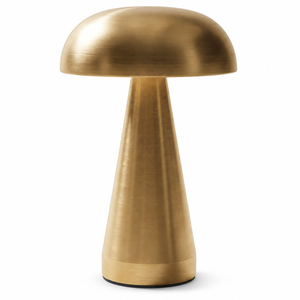 Xtricity Lampe de table tactile DEL rechargeable USB Cremini - Sans fil, à intensité variable, 3 couleurs, or - Simple Boutique
