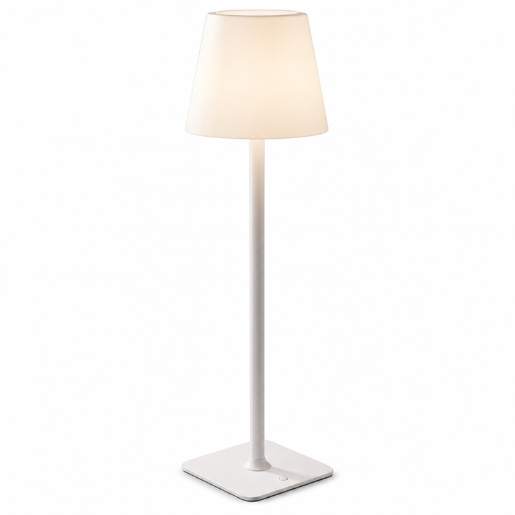 Xtricity Lampe de table tactile DEL rechargeable USB Lucie - Fine, sans fil, intensité réglable, 3 couleurs, blanc - Simple Boutique
