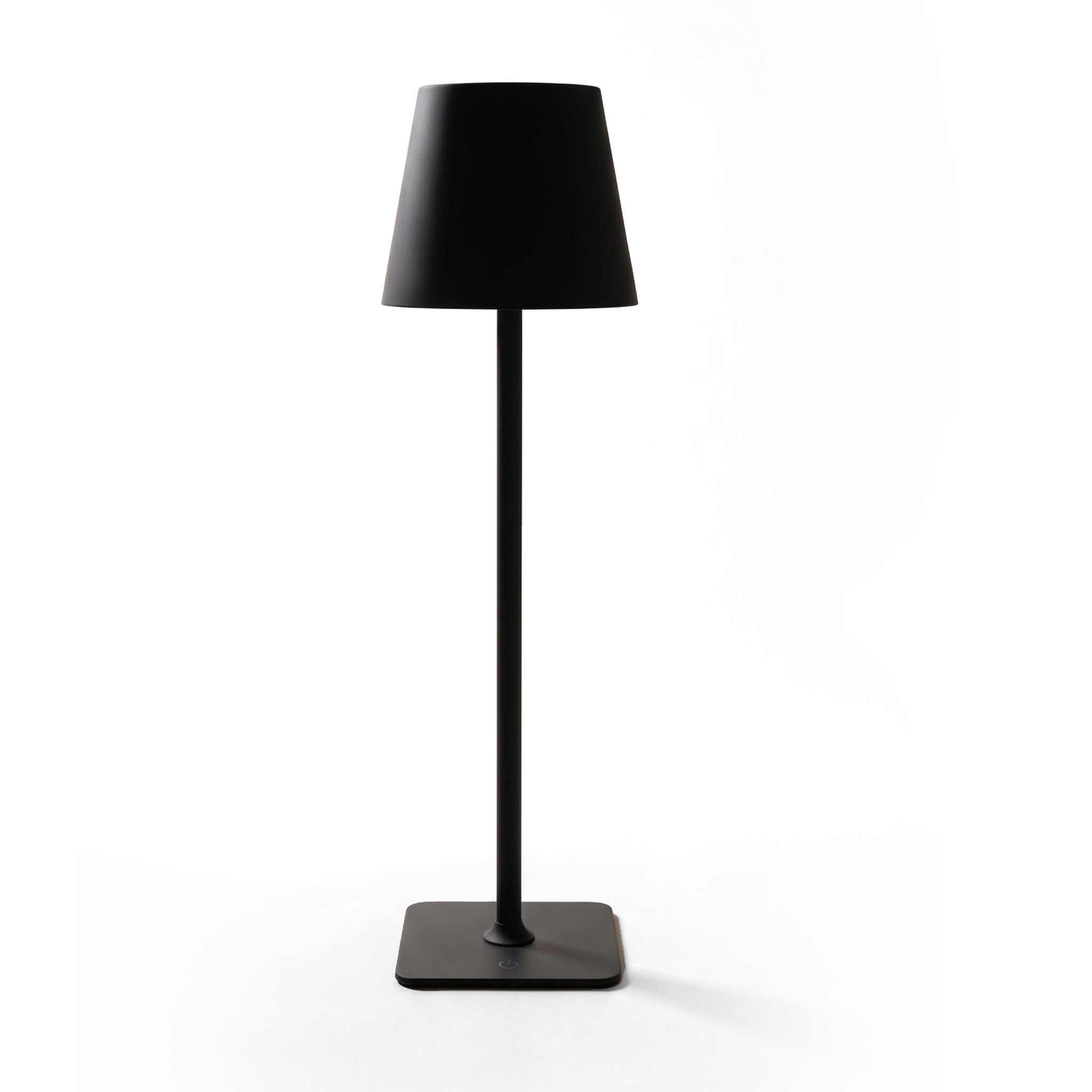 Xtricity Lampe de table tactile DEL rechargeable USB Lucie - mince et sans fil, intensité réglable, 3 couleurs, noire, emballage en vrac - Simple Boutique