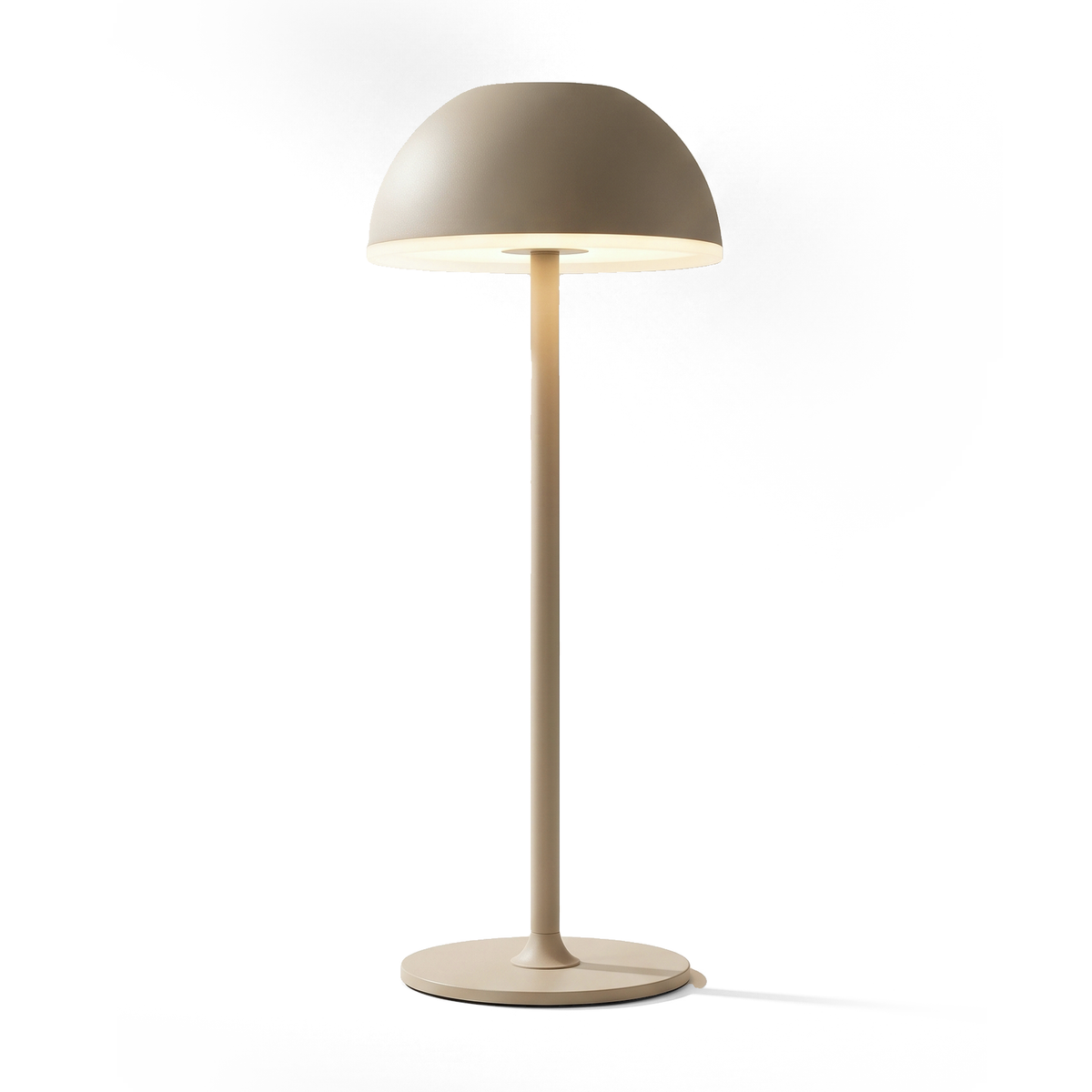 Xtricity Lampe de table tactile à DEL rechargeable « Halo » - Beige, 28 cm - Simple Boutique