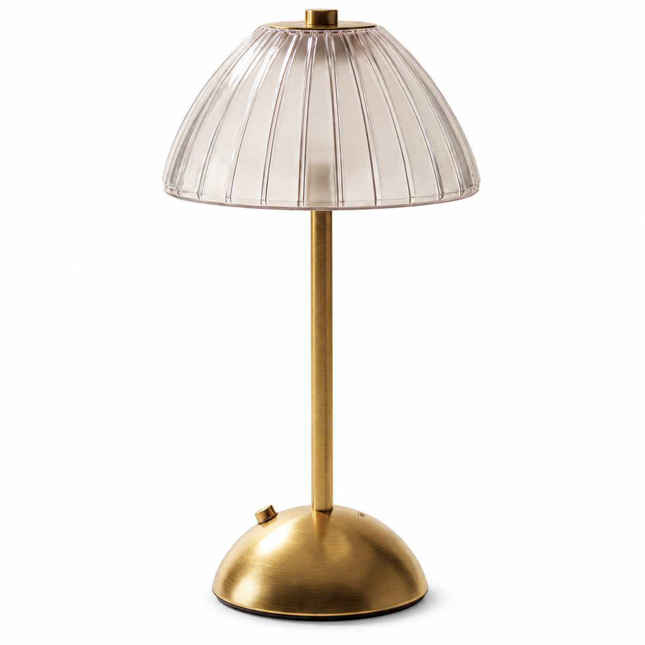 Xtricity Lampe de table tactile à DEL rechargeable USB Versailles - sans fil, variable 3 couleurs, blanc et or - Simple Boutique