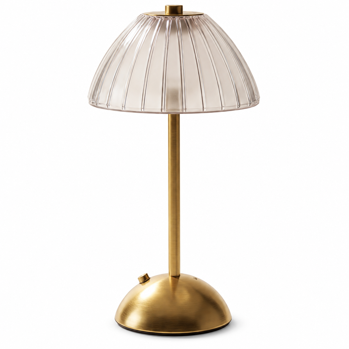 Xtricity Lampe de table tactile à DEL rechargeable USB Versailles - sans fil, variable 3 couleurs, blanc et or - Simple Boutique
