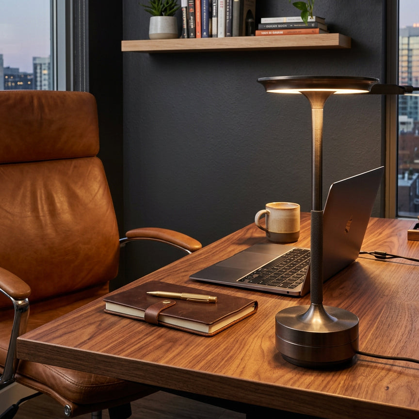 Xtricity Lampe de table tactile portable Spirit DEL rechargeable USB - gris fusil - Simple Boutique