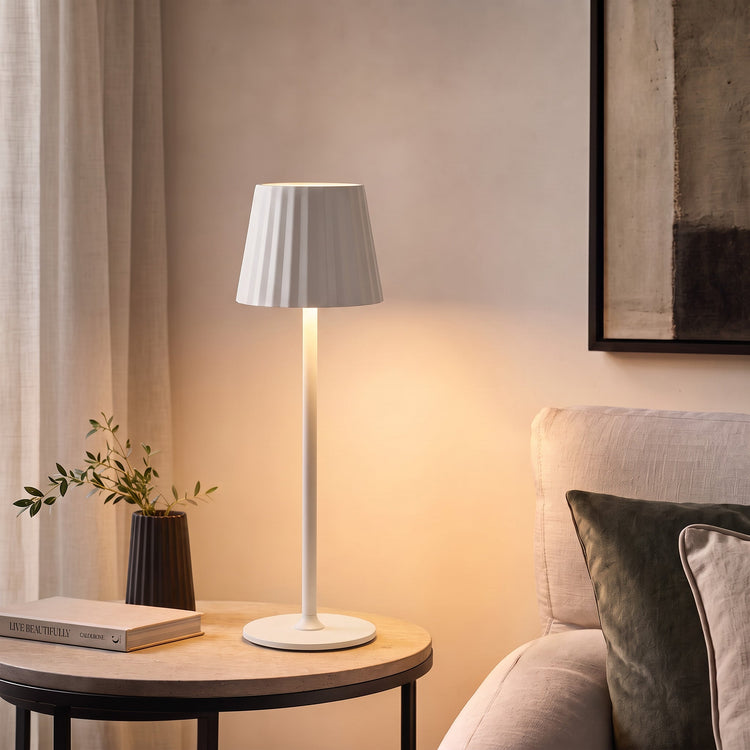 Xtricity Lampe de table tactile portable à DEL MIGUEL - Blanc - Simple Boutique