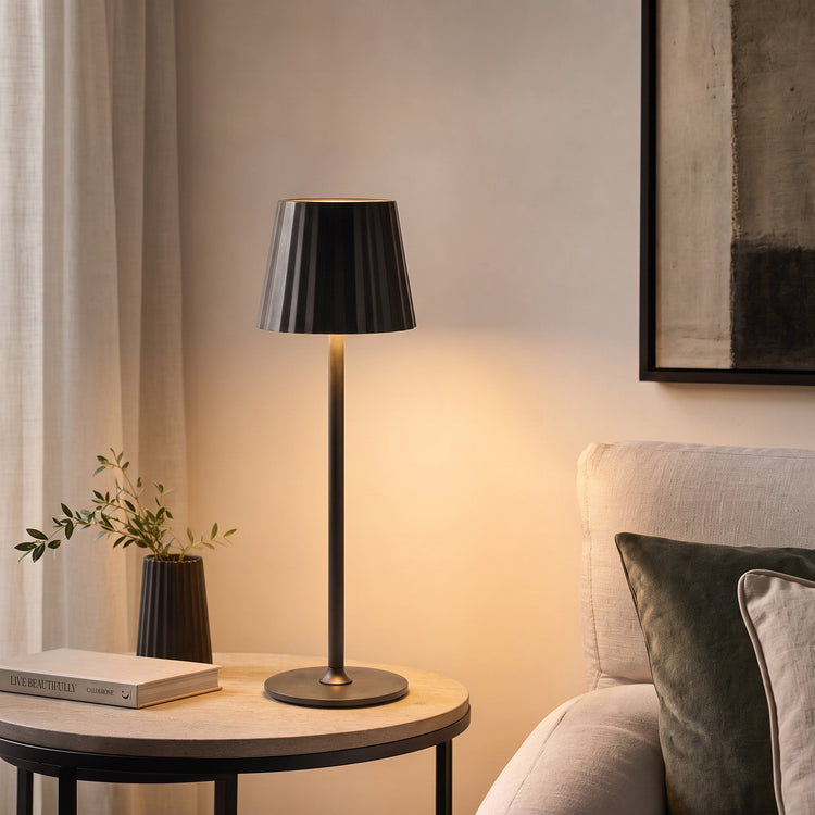 Xtricity Lampe de table tactile portable à DEL MIGUEL - Noire - Simple Boutique