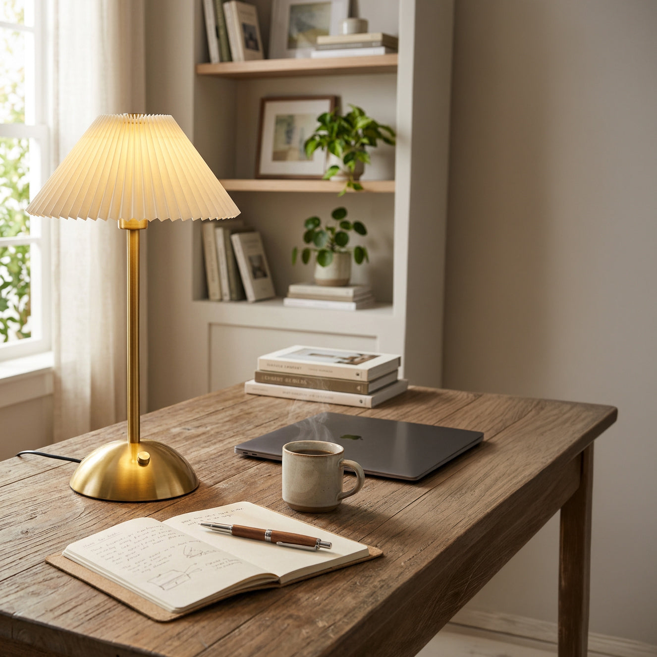 Xtricity Lampe de table tactile rechargeable USB Manchester, crème - Simple Boutique