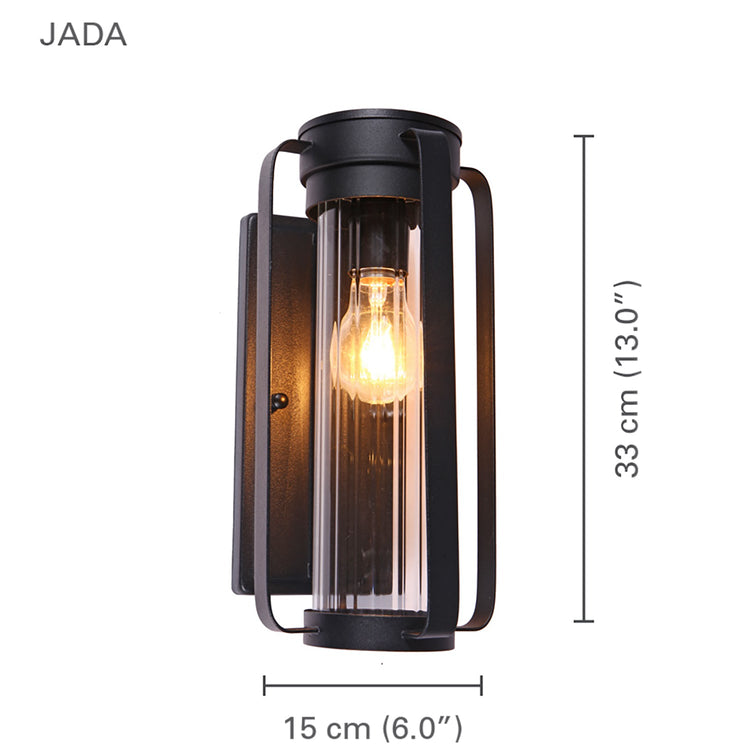 Xtricity - Luminaire Mural Extérieur, Hauteur de 12.99'', De la Collection Jada, Noir - Simple Boutique