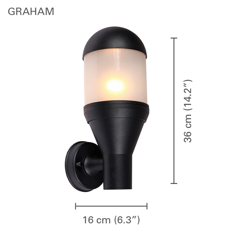 Xtricity - Luminaire Mural Extérieur, Hauteur de 14.17'', De la Collection Graham, Noir - Simple Boutique