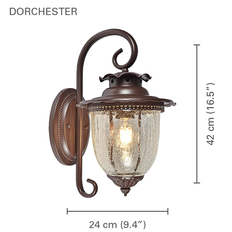 Xtricity - Luminaire Mural Extérieur, Hauteur de 16.5'', De la Collection Dorchester, Brun - Simple Boutique