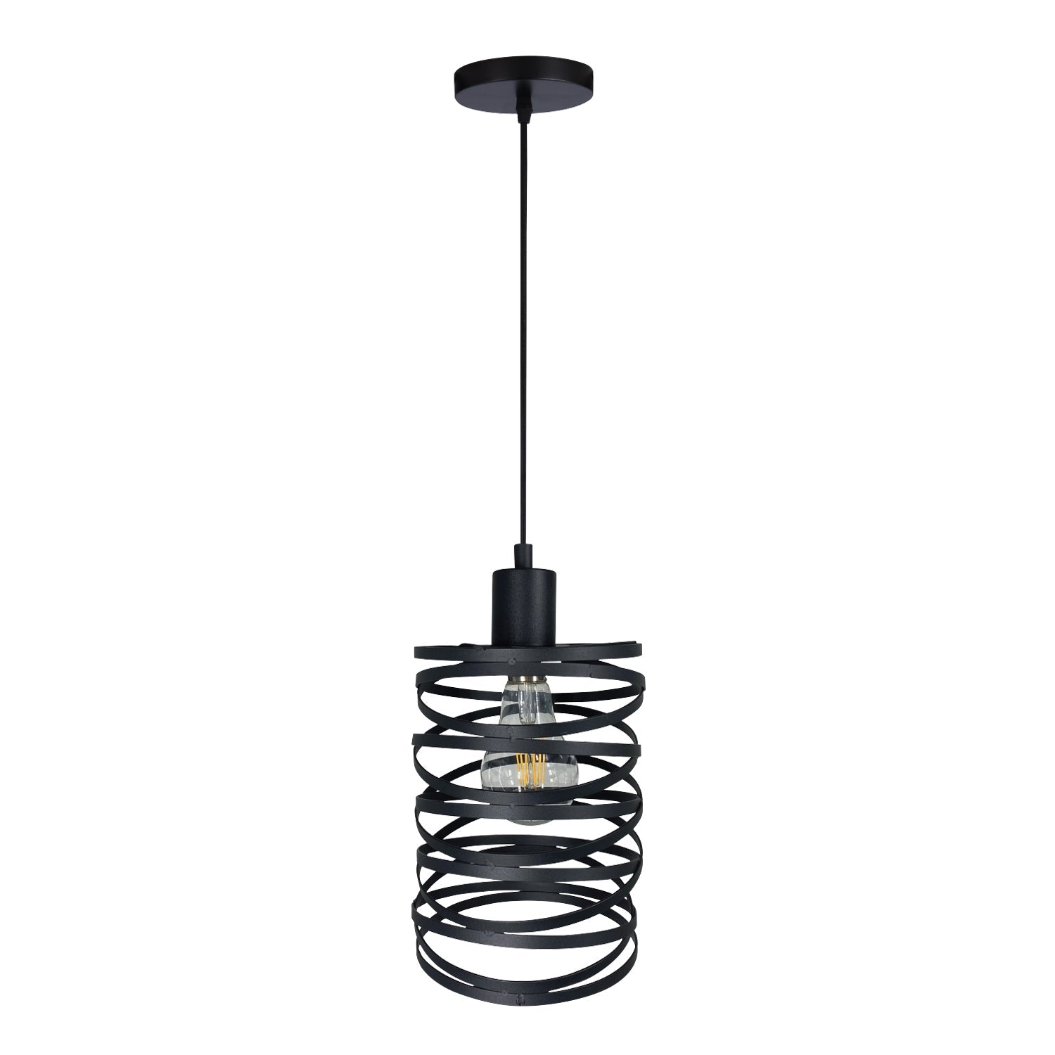 Xtricity - Luminaire Suspendu, Hauteur de 8,2", De la Collection Rio, Noir - Simple Boutique