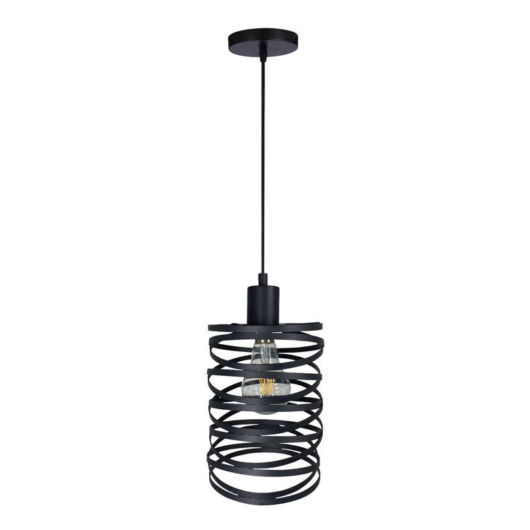 Xtricity - Luminaire Suspendu, Hauteur de 8,2", De la Collection Rio, Noir - Simple Boutique