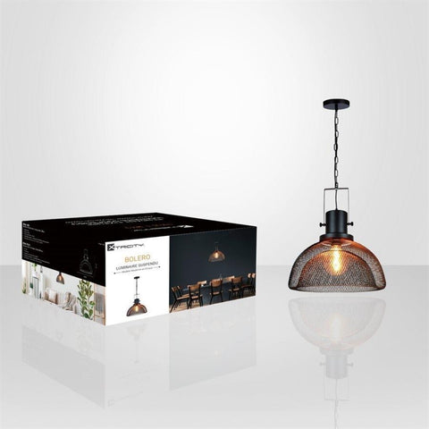 Xtricity - Luminaire Suspendu, Largeur de 17.32'', De la Collection Bolero, Noir