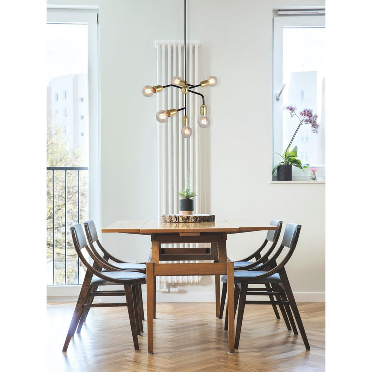 Xtricity - Luminaire Suspendu à 6 Lumières, Largeur de 14.2'', De la Collection Skylight, Doré - Simple Boutique