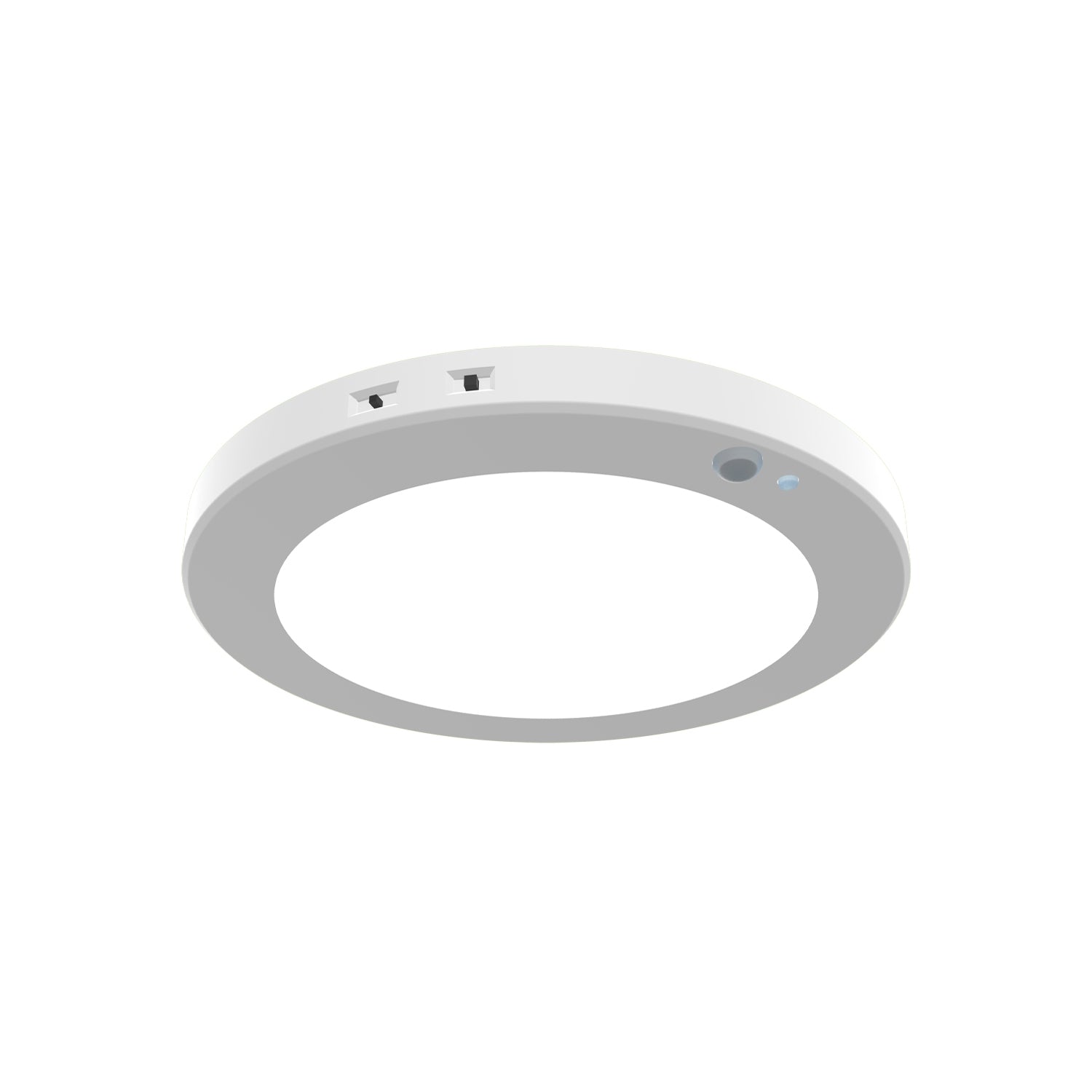 Xtricity - Plafonnier DEL Avec Détecteur de Mouvement, 8.5" de Diamètre, 16W, 11000 Lumens, Trois Options de Couleur d'éclairage - Simple Boutique