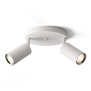 Xtricity Plafonnier Flemings 2 têtes orientables, blanc - Simple Boutique