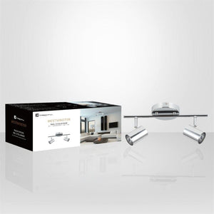 Xtricity - Plafonnier à 2 Têtes, Largeur de 13.97'', De la Collection Westminster, Chrome - Simple Boutique