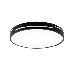 Xtricity - Plafonnier avec DEL Intégré, Diamètre de 15.75", 3 Options de Couleurs, De la Collection Samuel, Noir - Simple Boutique
