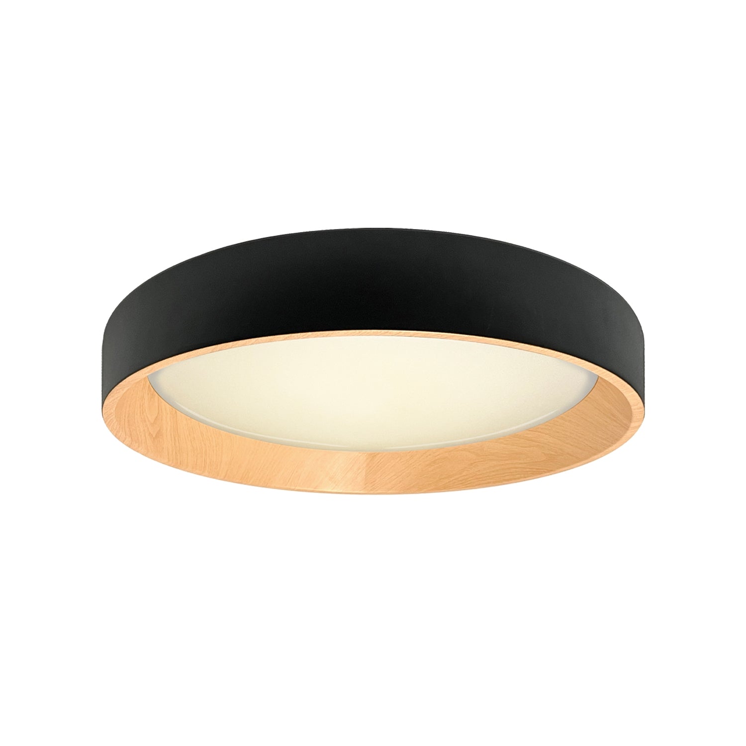 Xtricity - Plafonnier avec DEL Intégré, Diamètre de 19.7", De la Collection York, Noir - Simple Boutique