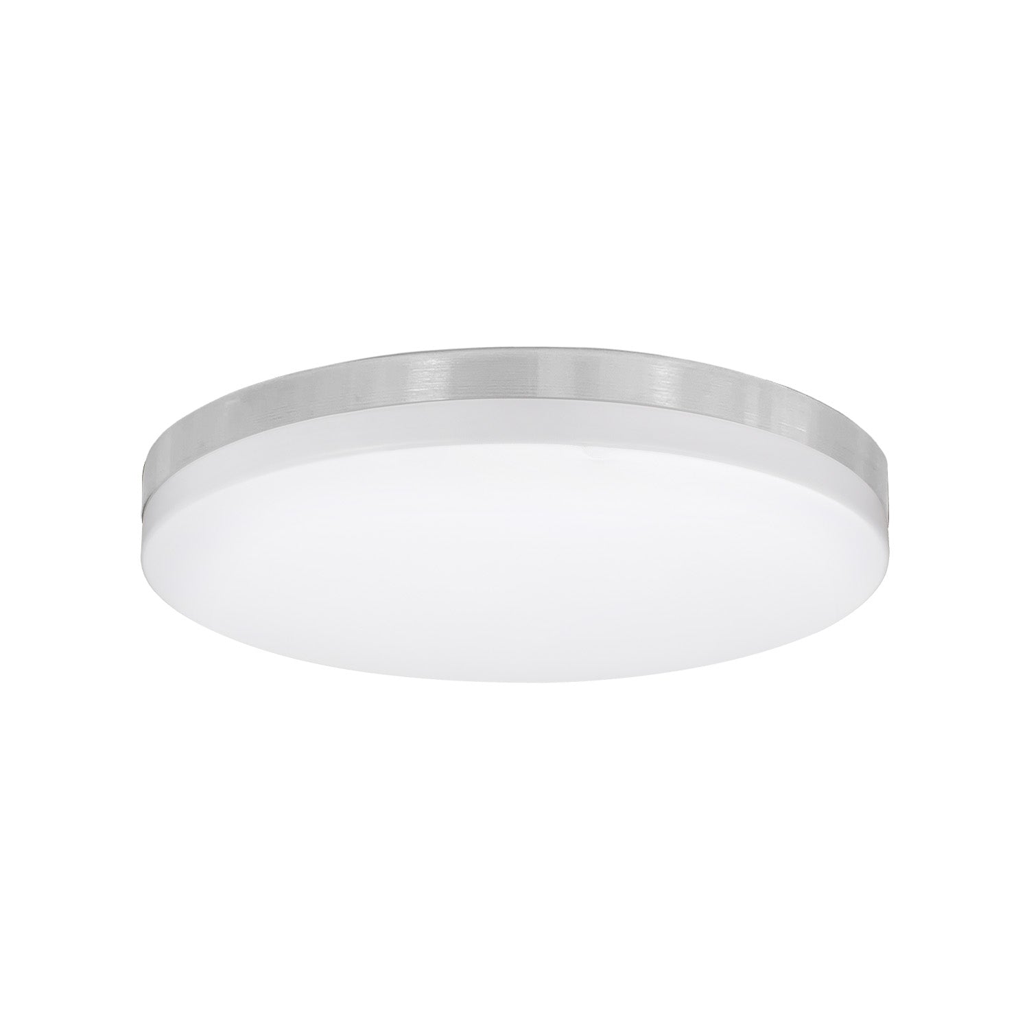 Xtricity - Plafonnier avec DEL Intégrées, Diamètre de 17", 3 Options de Couleurs, De la Collection Valerio, Nickel - Simple Boutique