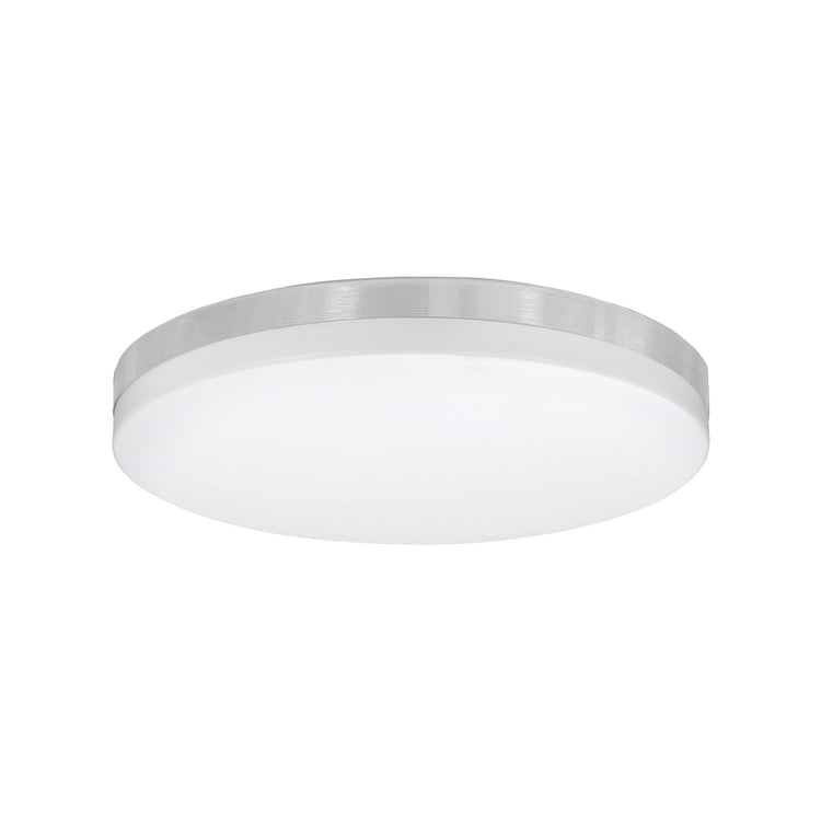 Xtricity - Plafonnier avec DEL Intégrées, Diamètre de 17", 3 Options de Couleurs, De la Collection Valerio, Nickel - Simple Boutique