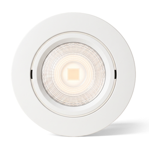 Xtricity Plafonnier encastré à cardan à DEL de 3,5 po - 7 W / 600 lumens / Sélectionnable 3000K-4000K-5000K - Rond blanc, unitaire - Simple Boutique