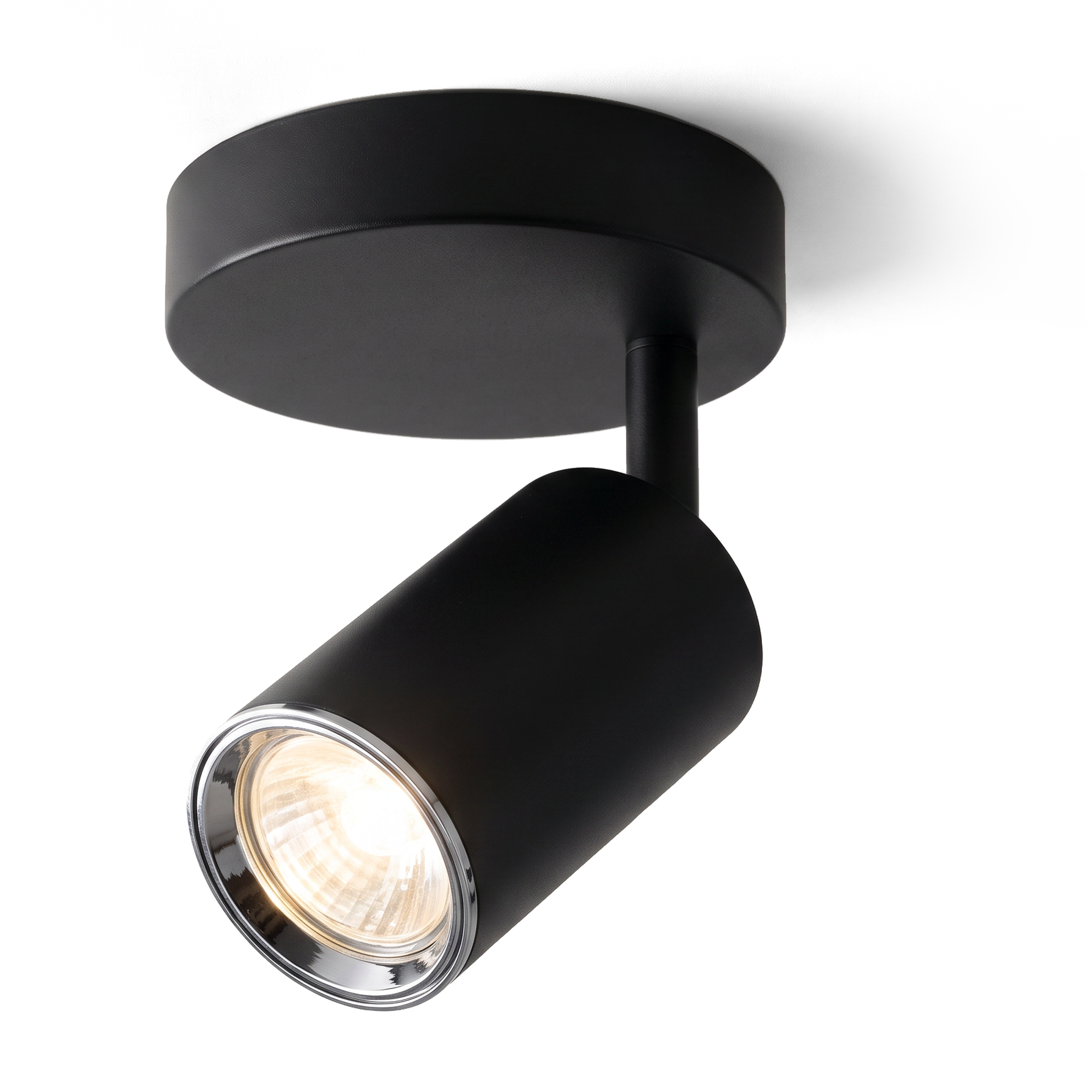 Xtricity Plafonnier orientable 1 lumière « Flemings » - Noir, GU10 - Simple Boutique