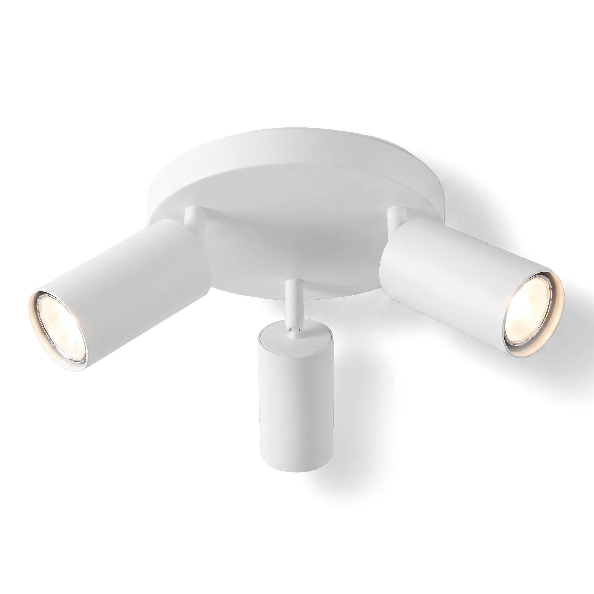 Xtricity Plafonnier orientable Flemings à 3 têtes, blanc - Simple Boutique