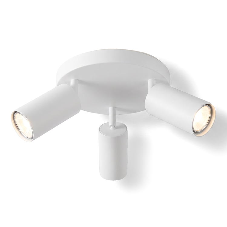 Xtricity Plafonnier orientable Flemings à 3 têtes, blanc - Simple Boutique
