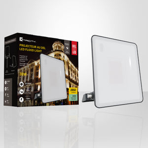 Xtricity - Projecteur DEL Étanche, 2850 Lumens, 30W, Pour Usage Extérieur, 4000K Blanc Froid - Simple Boutique