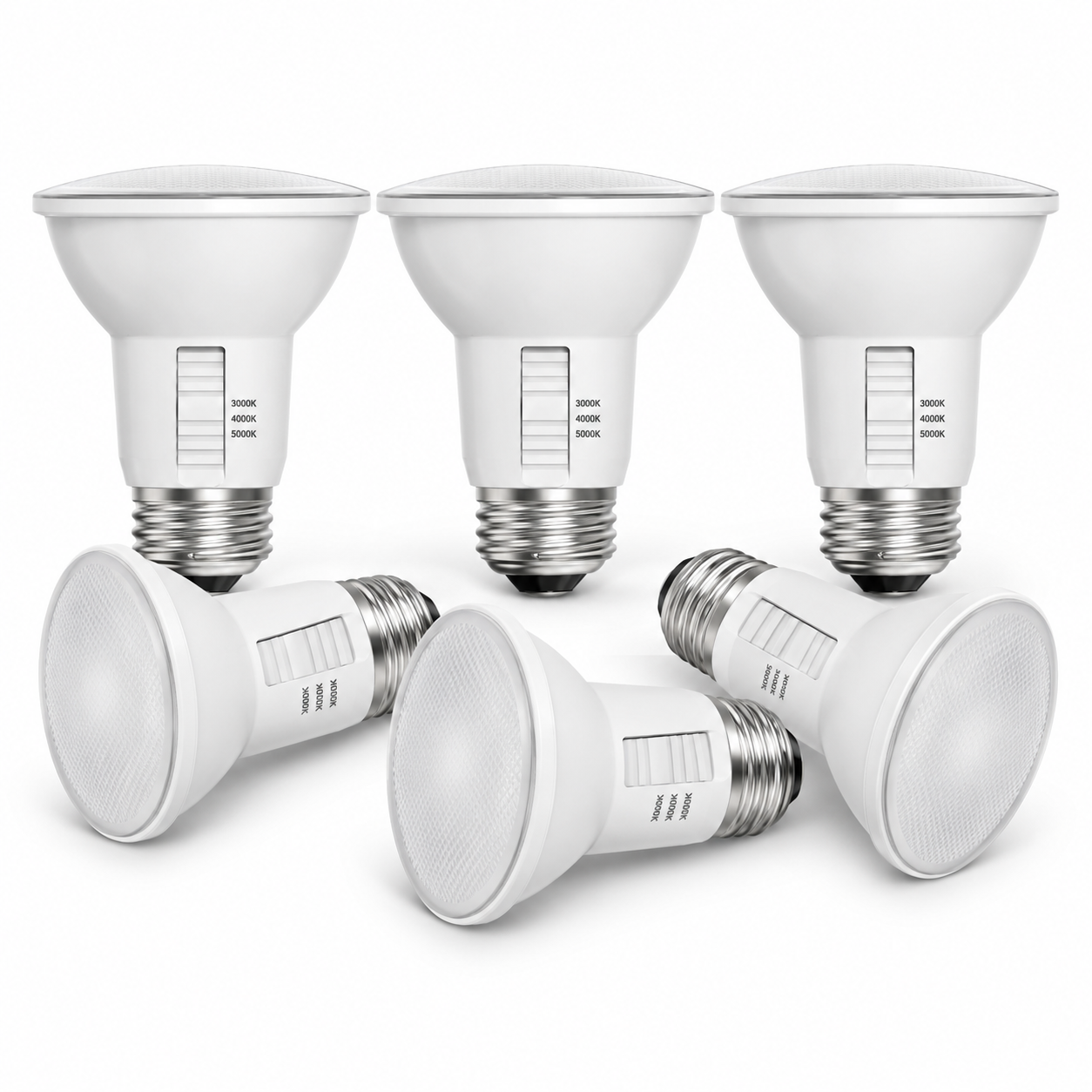 Xtricity Réflecteur à DEL gradable PAR20 - 7 W, 3 TCC sélectionnables, culot E26 - Lot de 6 - Simple Boutique