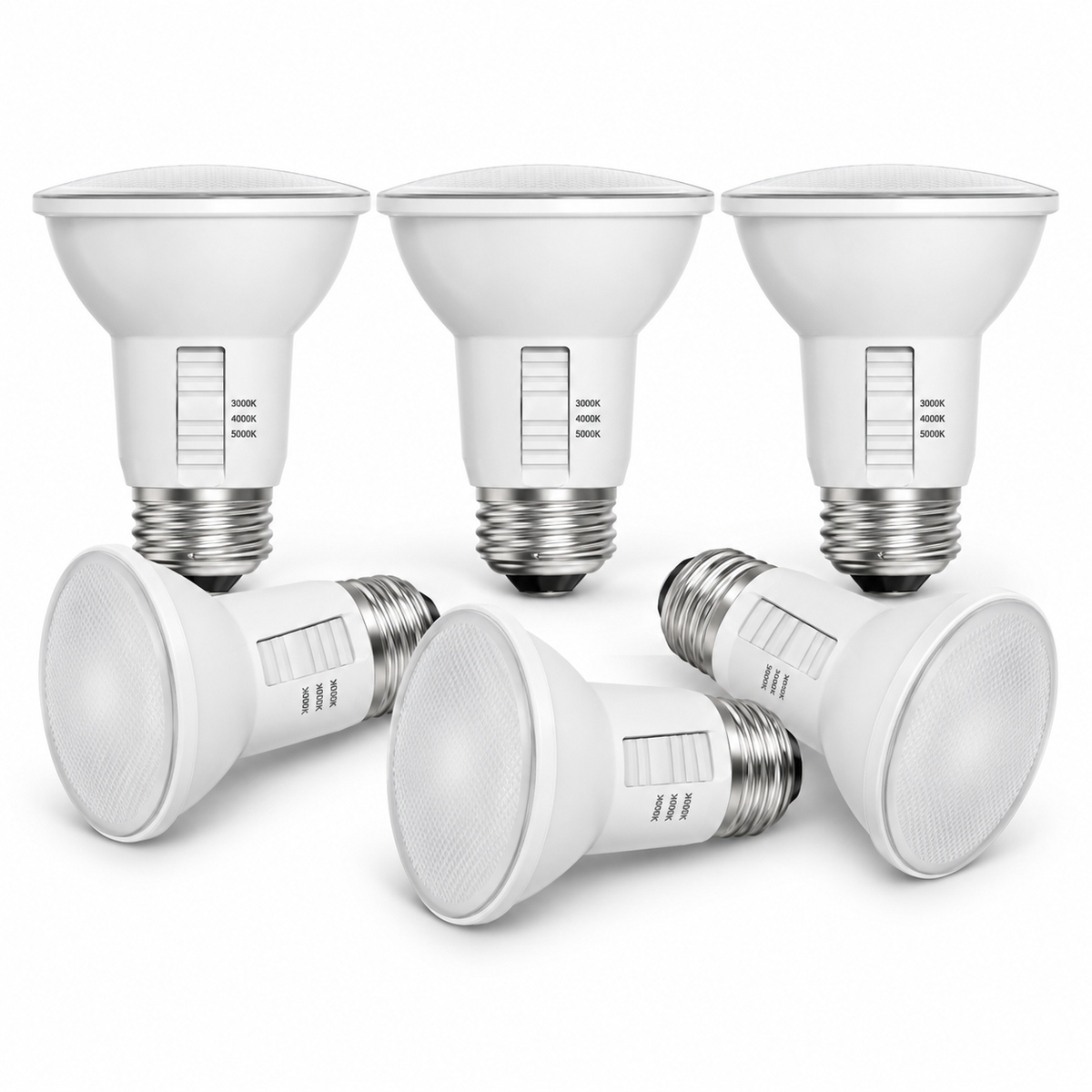 Xtricity Réflecteur à DEL gradable PAR20 - 7 W, 3 TCC sélectionnables, culot E26 - Lot de 6 - Simple Boutique
