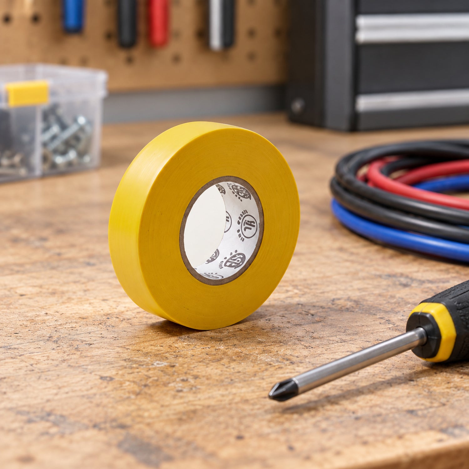 Xtricity Ruban isolant électrique jaune - 3/4" x 66 pi, 18 mm x 20 m - Lot de 10 - Simple Boutique