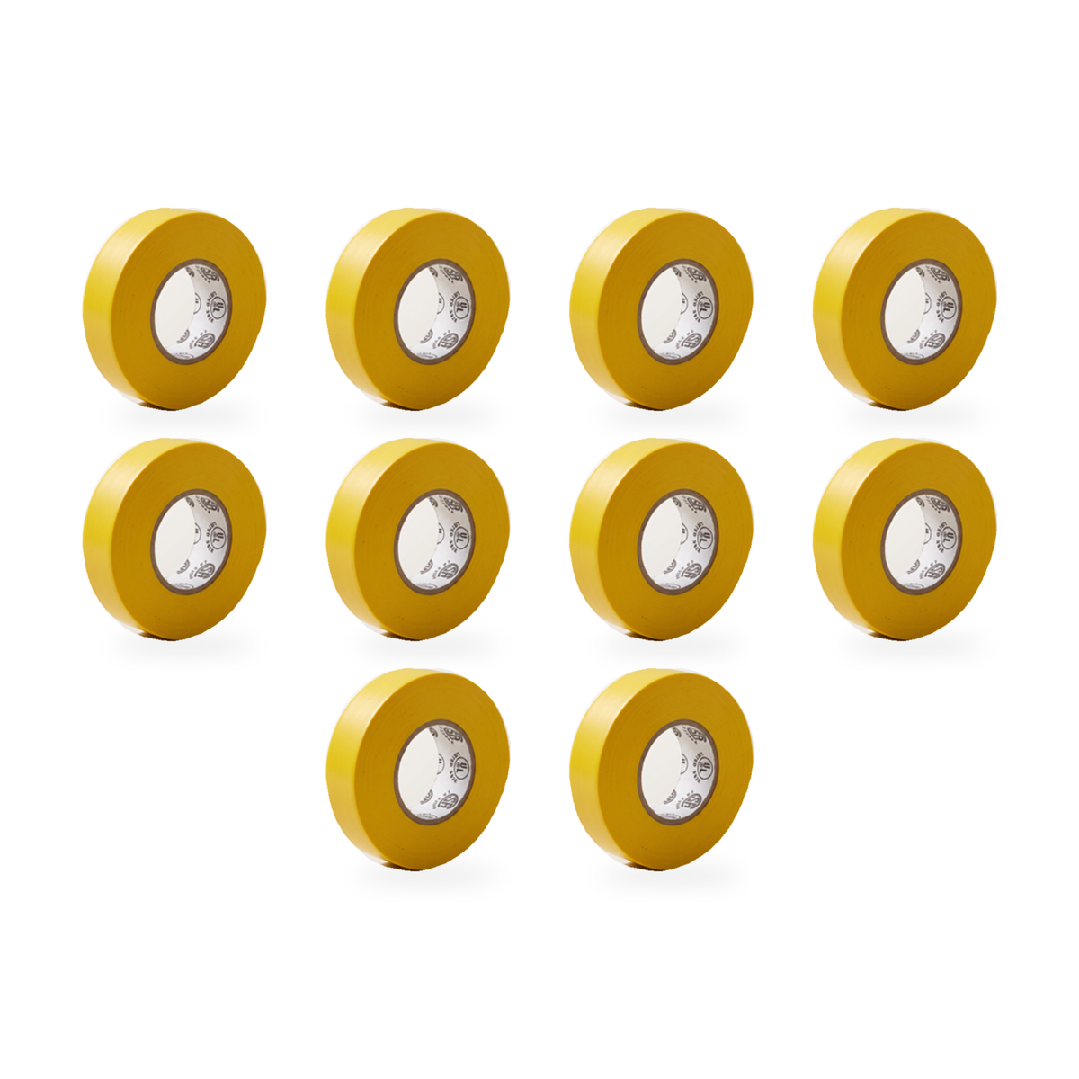 Xtricity Ruban isolant électrique jaune - 3/4" x 66 pi, 18 mm x 20 m - Lot de 10 - Simple Boutique
