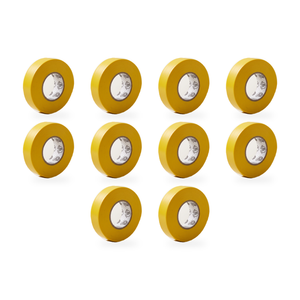Xtricity Ruban isolant électrique jaune - 3/4" x 66 pi, 18 mm x 20 m - Lot de 10 - Simple Boutique