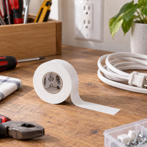 Xtricity Ruban isolant en vinyle blanc - 18 mm x 20 m - Lot de 10 - Simple Boutique