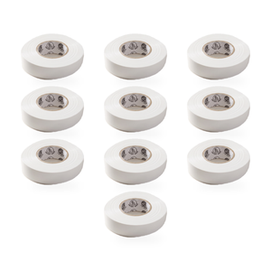 Xtricity Ruban isolant en vinyle blanc - 18 mm x 20 m - Lot de 10 - Simple Boutique
