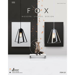 Xtricity Suspension 1 lumière « Fox » - Acier noir - Simple Boutique