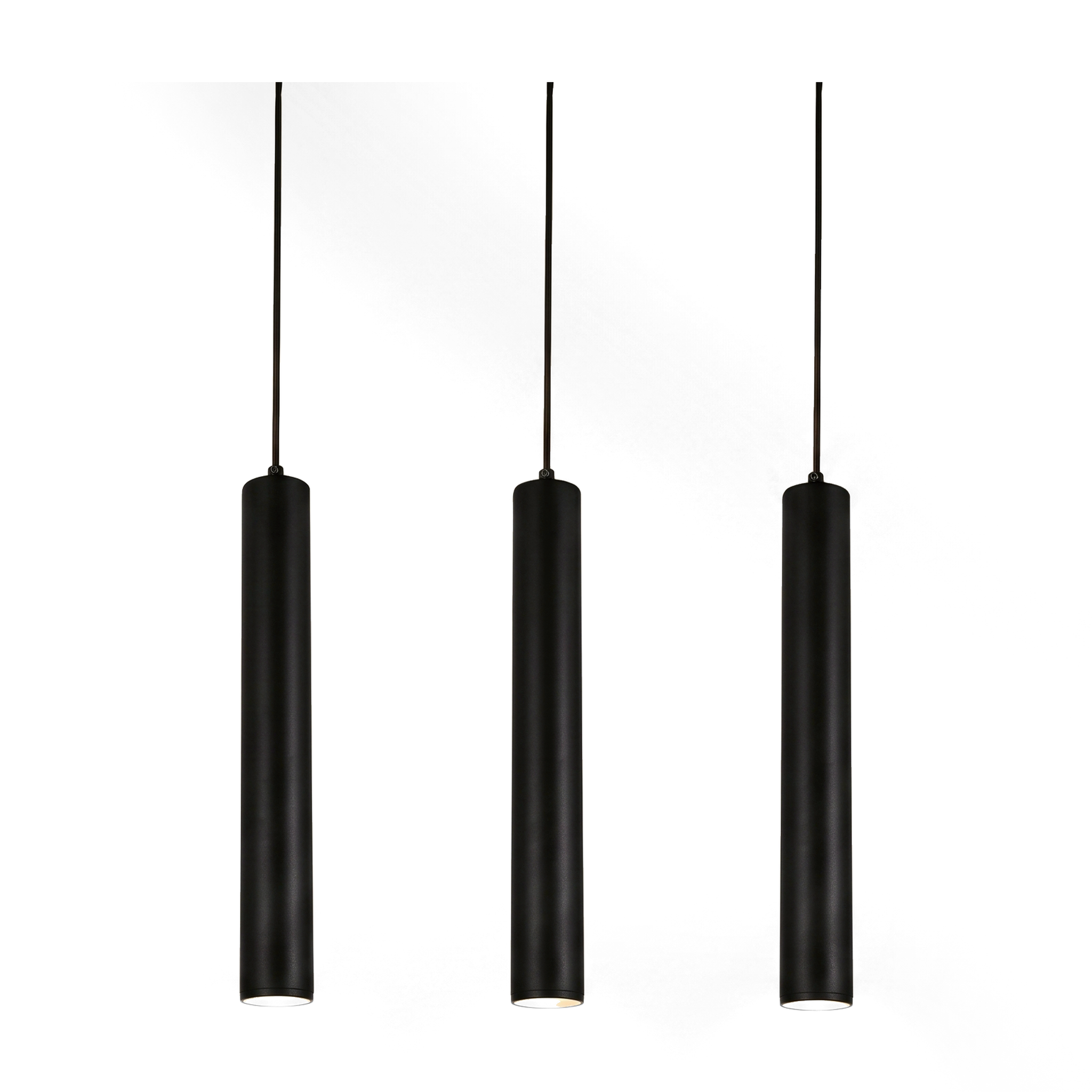Xtricity Suspension à 3 lumières « Genesis » - Noir, GU10 - Simple Boutique