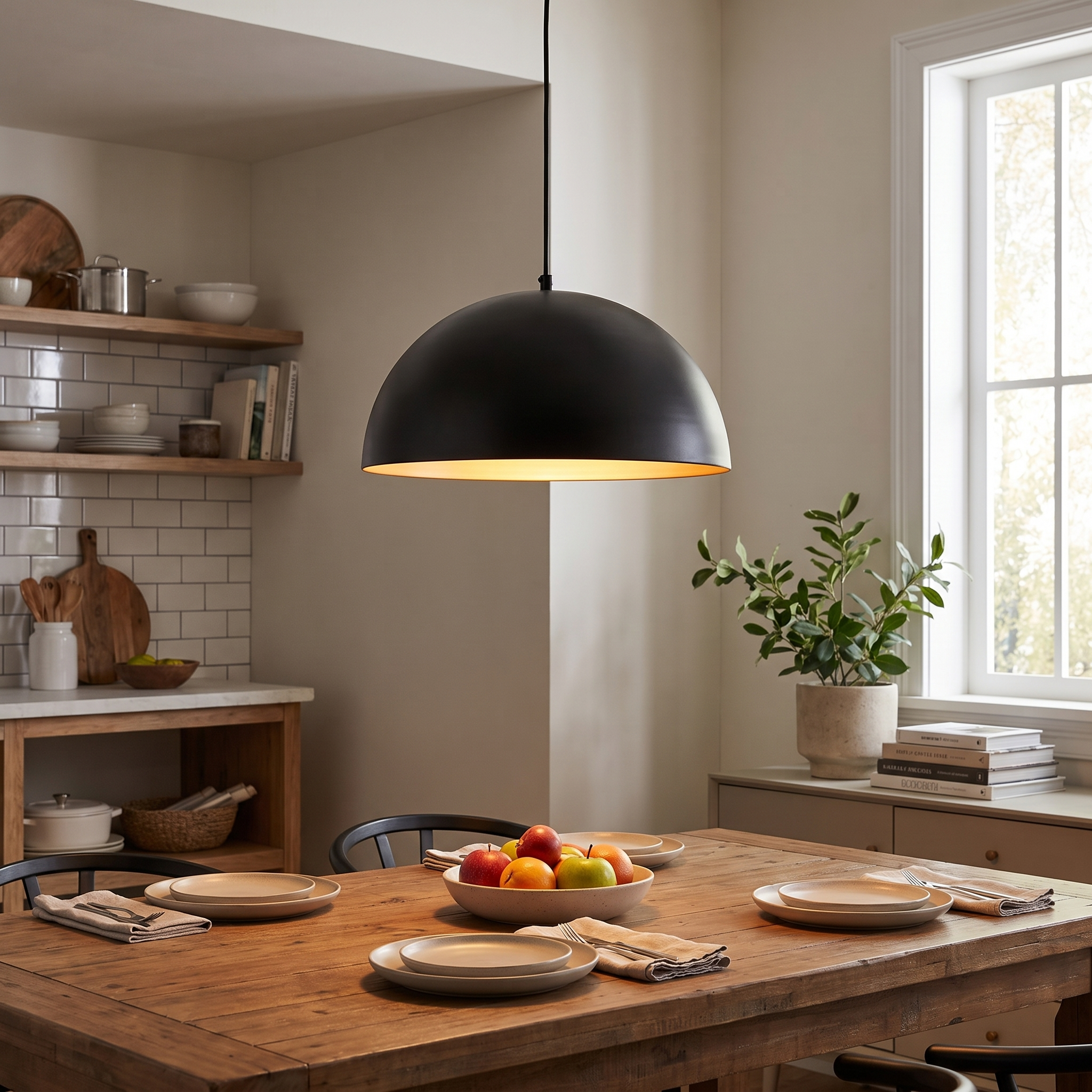 Xtricity Trebecca Suspension 60 cm - Extérieur noir, Intérieur blanc - Simple Boutique
