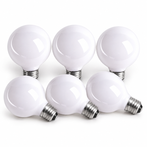 Xtricity Vanité blanc G25/40W/130V/culot moyen 1pk - Lot de 6 - Simple Boutique