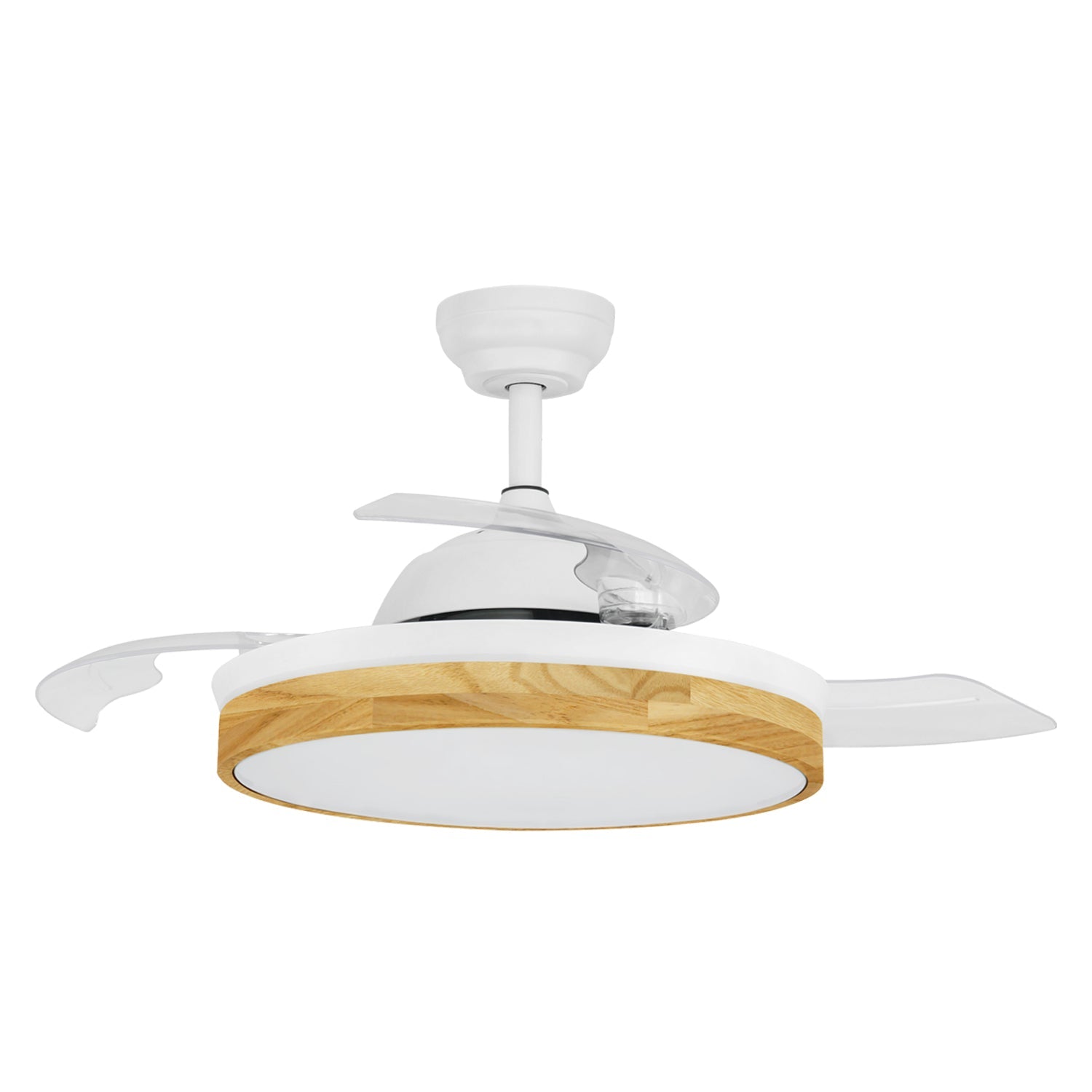 Xtricity - Ventilateur de Plafond avec Hélice Rétractable, Éclairage DEL, Télécommande Incluse, Blanc - Simple Boutique