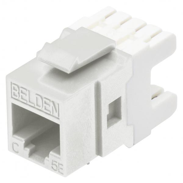 Belden Connecteurs Keystone Cat5e RJ45 Type 110 T568A/B, Blanc, Paquet de 24 - Simple Boutique