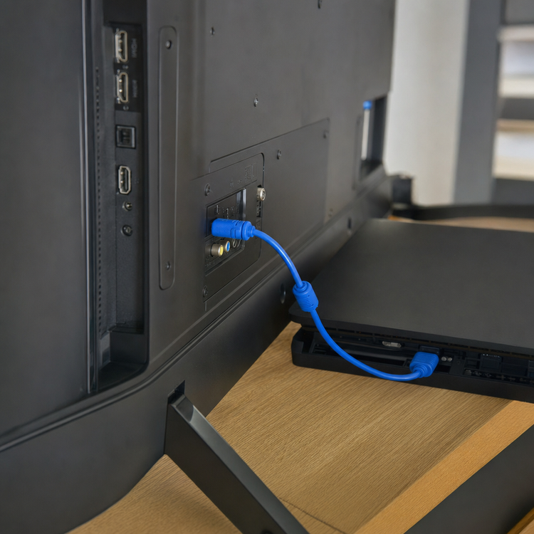 Câble HDMI à HDMI mâle 6 pieds compatible 1080p v1.3b Bleu - Simple Boutique