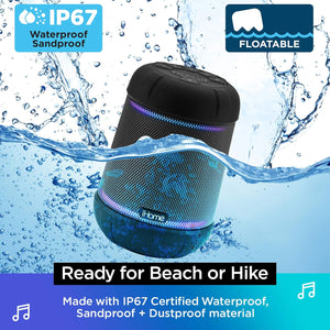 iHome - Haut-Parleur Portable, Bluetooth, Étanche et Éclairage LED, Noir - Simple Boutique